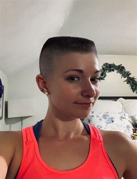 girl gets faded flat top haircut.